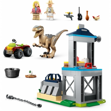 LEGO Конструктор Jurassic Park Втеча велоцираптора - lebebe-boutique - 4