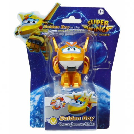 Ігрова фігурка-трансформер Super Wings Transform-a-Bots Золотий Хлопчик (Golden Boy) - lebebe-boutique - 11