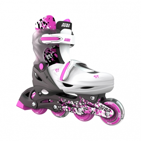 NEON Ролики COMBO SKATES Рожевий (Размер 30-33) - lebebe-boutique - 2