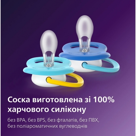 Пустушка Avent Ultra Air, 6-18 міс., 2шт, дизайн для хлопчиків. - lebebe-boutique - 8