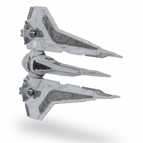 Star Wars Ігрова колекційна фігурка Medium Vehicle Транспорт та фігурка Kom'rk-Class Mandalorian Starfighter 12.5см - lebebe-boutique - 8