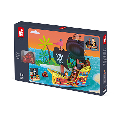 Ігровий набір  Корабель піратів 3D - lebebe-boutique - 3