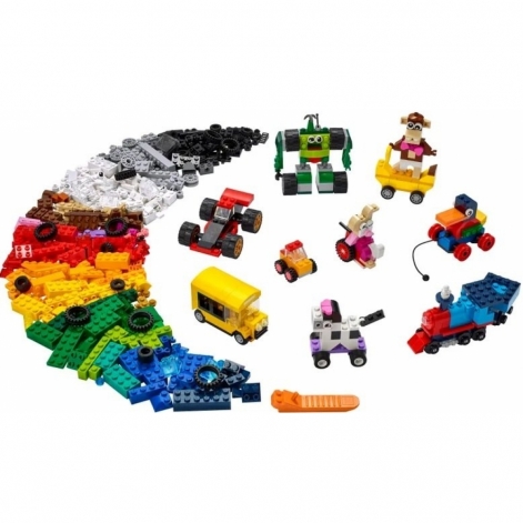 LEGO Конструктор Classic Кубики й колеса 11014 - lebebe-boutique - 3