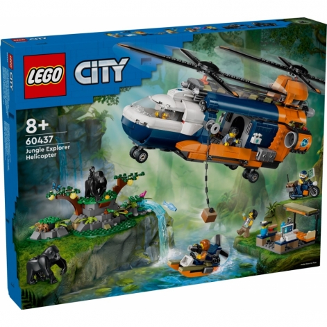 LEGO Конструктор City Вертоліт у базовому таборі для дослідження джунглів