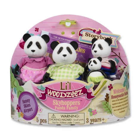 Li`l Woodzeez Набір фігурок - Сім'я Панда - lebebe-boutique - 4