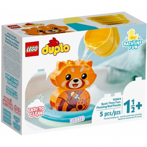 LEGO Конструктор DUPLO My First Веселе купання: Плаваюча червона панда 10964