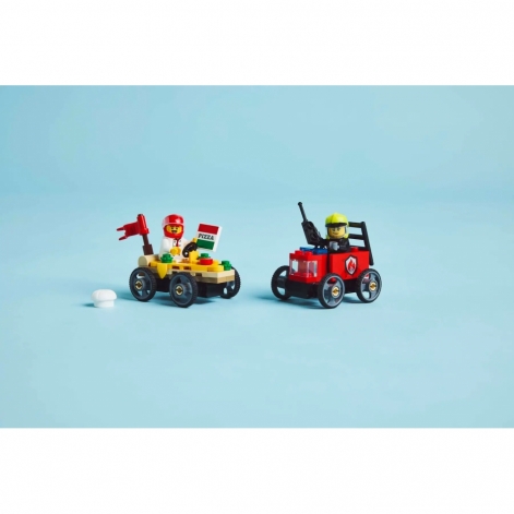 Конструктор LEGO City «Піца-авто проти пожежної машини» Набір перегонів - lebebe-boutique - 10