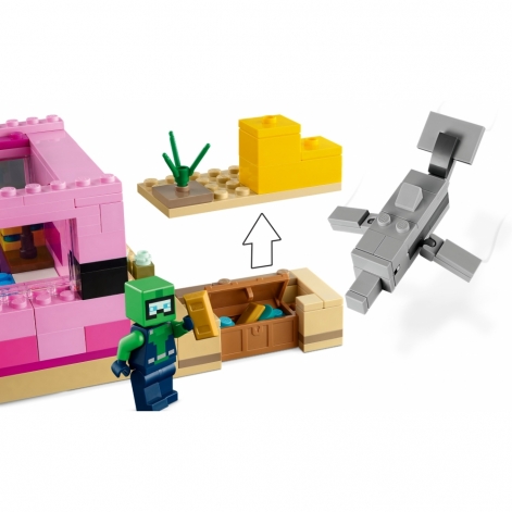 LEGO Конструктор Minecraft Дім-Аксолотль - lebebe-boutique - 5