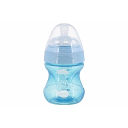 Дитяча антиколікова пляшечка для годування Nuvita Mimic Cool 150 мл Блакитна