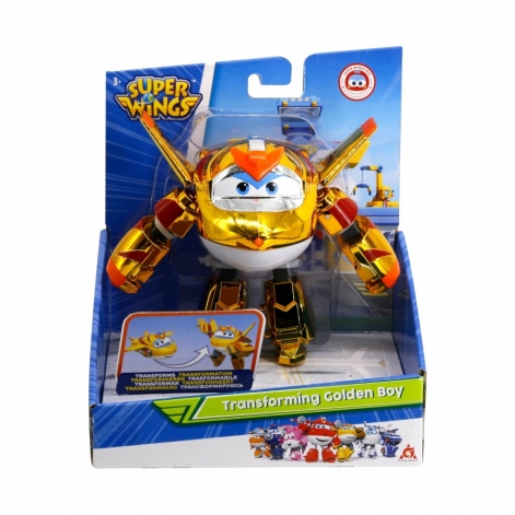 Super Wings Ігрова фігурка-трансформер Transforming Золотий Хлопчик (Golden Boy) - lebebe-boutique - 8