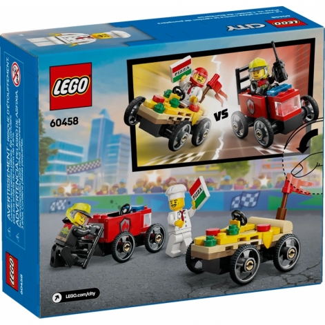 Конструктор LEGO City «Піца-авто проти пожежної машини» Набір перегонів - lebebe-boutique - 3
