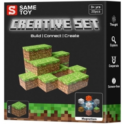 Магнітний конструктор Same Toy Creative Set Grass 20ел