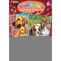 Набір для творчості Sequin Art Painting by numbers Junior-pairs Собаки 23*30см, 2од.