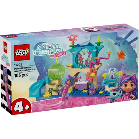Конструктор LEGO Gabby's Dollhouse Акваріумні пригоди русалоньки Ґаббі
