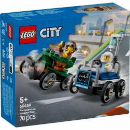 Конструктор LEGO City «Літак проти лікарняного ліжка» Набір для перегонів