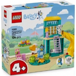 Конструктор LEGO Bluey Веселощі з Блуї та Хлоєю на ігровому майданчику