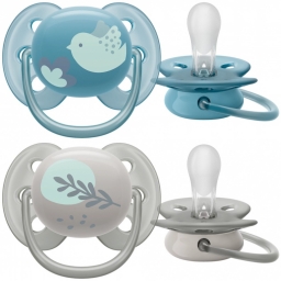 Пустушка Avent Ultra Soft, 6-18 міс., дизайн нейтральний, 2 шт.