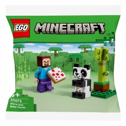 Конструктор LEGO recruitment Minecraft Стів і малюк-панда