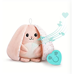 Іграшка Bunny 3в1з білим шумом та колисковими My hummy, рожевий