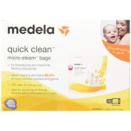 Пакети Medela Quick Clean Microwave Bags для парової стерилізації в мікрохвильовій печі (5 шт)