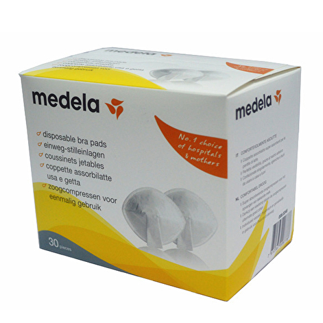 Вкладиші однорозаві для бюстгальтера Medela Disposable Nursing Pads 30 шт - lebebe-boutique - 2