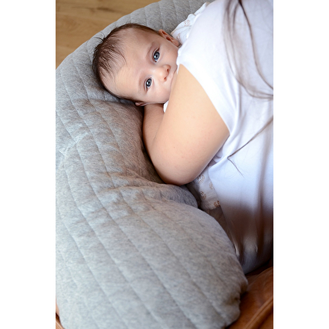 Подушка для вагітних і годування Beaba Big Flopsy heather grey - lebebe-boutique - 7