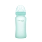 Скляна дитяча пляшечка з силіконовим захистом 240 мл торговельної марки Everyday Baby колір м’ятний