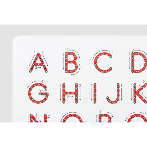Магнитная доска для изучения больших английских печатных букв от А до Z, KID O - lebebe-boutique - 2