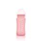Скляна пляшечка з трубочкою для пиття з силіконовим захистом 240 мл  рожевий. - lebebe-boutique - 9