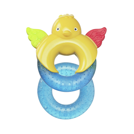 Прорізувач для зубів Bibi Пташка з охолоджуючими кільцями різнокольоровий - lebebe-boutique - 3