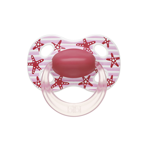 Пустушка силіконова Bibi Natural з ковпачком Тренд Морський від 6 до 16 місяців 2 шт рожева - lebebe-boutique - 6