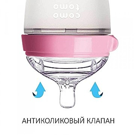 Антиколиковая бутылочка 150мл (Pink) Comotomo - lebebe-boutique - 3