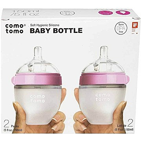 Набір антиколікових пляшок 2шт. 150 мл. рожевий Comotomo - lebebe-boutique - 2