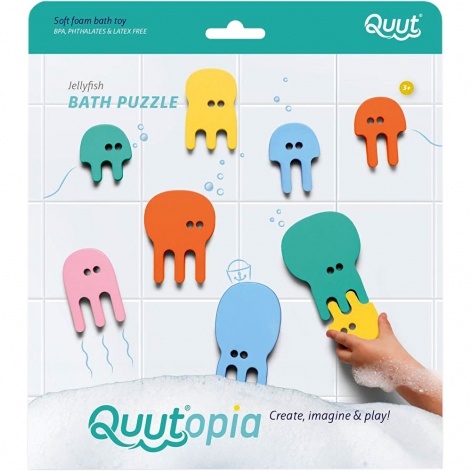 Игрушка для ванной Quut Quutopia Пазл-головоломка Медузы 10 шт
