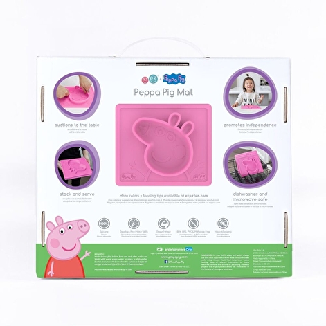 Тарелка-коврик EZPZ розовый PEPPA PIG MAT - lebebe-boutique - 6