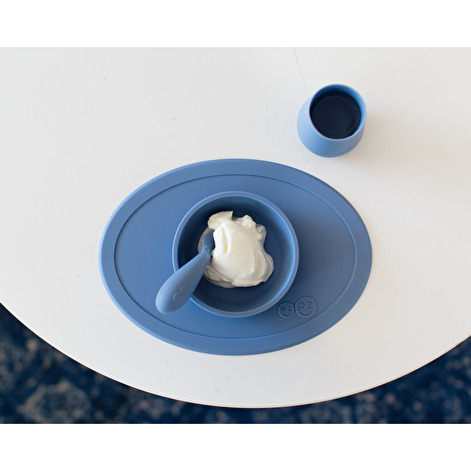 Первый набор посуды синий EZPZ  (4 ед. в наборе) - lebebe-boutique - 3