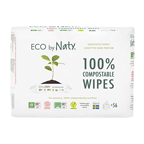 Органические влажные салфетки без запаха Eco by Naty 3х56