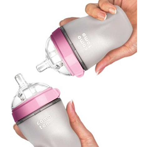 Набор антиколиковых бутылочек 2шт. 250 мл. розовый Comotomo - lebebe-boutique - 2