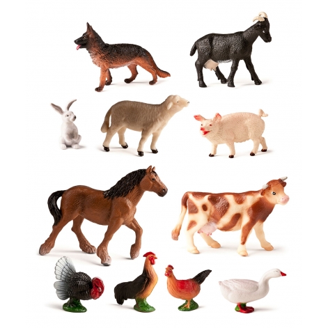 Фігурки тварин у наборі Miniland Farm Animals (11 фігурок) - lebebe-boutique - 2