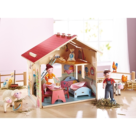 Кукольный домик фермера Little Friends, HABA - lebebe-boutique - 2