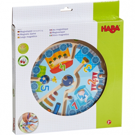 Магнитная игрушка-сортер HABA Паровозик с числами - lebebe-boutique - 4