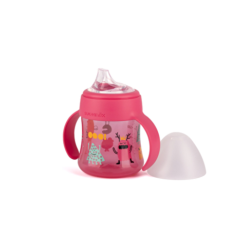 Чашка з силіконовим носиком Suavinex Історії маленьких монстрів 150 мл рожева - lebebe-boutique - 2