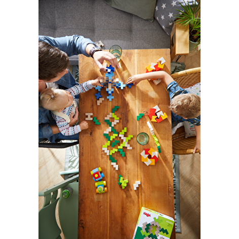 Деревянный детский 3Д конструктор мозаика из блоков 