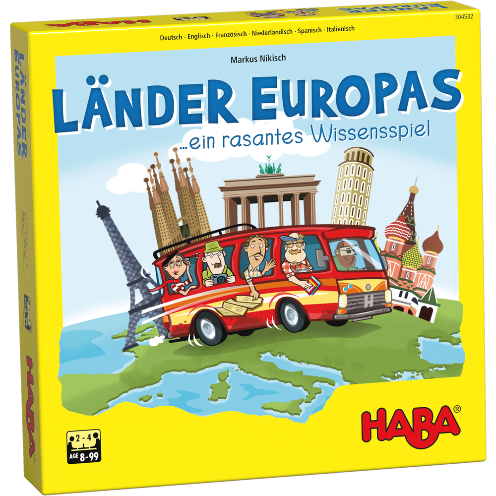 Настольная игра Haba Страны Европы, арт. 304532, купити, ціна |  lebebe-boutique.com