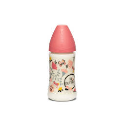 Пляшка Suavinex Крилаті історії, 270 мл, рожевий