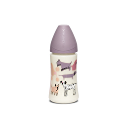 Бутылочка для кормления Suavinex Истории щенков, 270 мл, фиолетовый