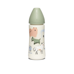 Бутылочка для кормления Suavinex Истории щенков, 360 мл, зеленый