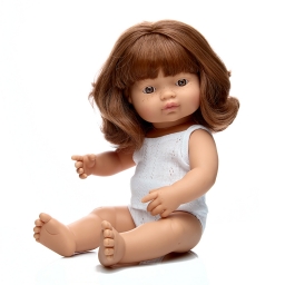 Лялька Miniland руда дівчинка з ластовинням 38 см