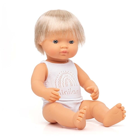 Лялька-пупс 38 см у білизні Miniland хлопчик-європеєць