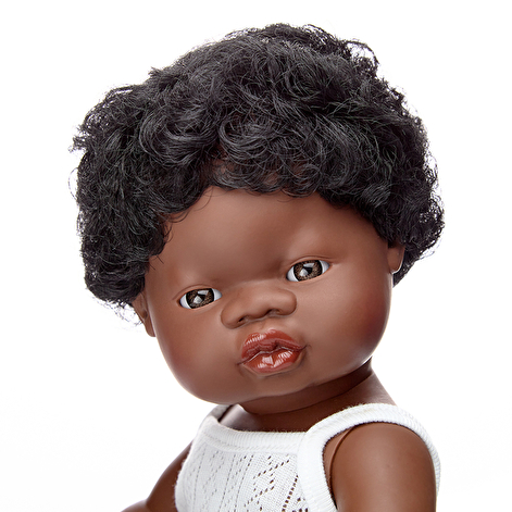Лялька-пупс 38 см у білизні Miniland хлопчик-афроамериканець - lebebe-boutique - 3